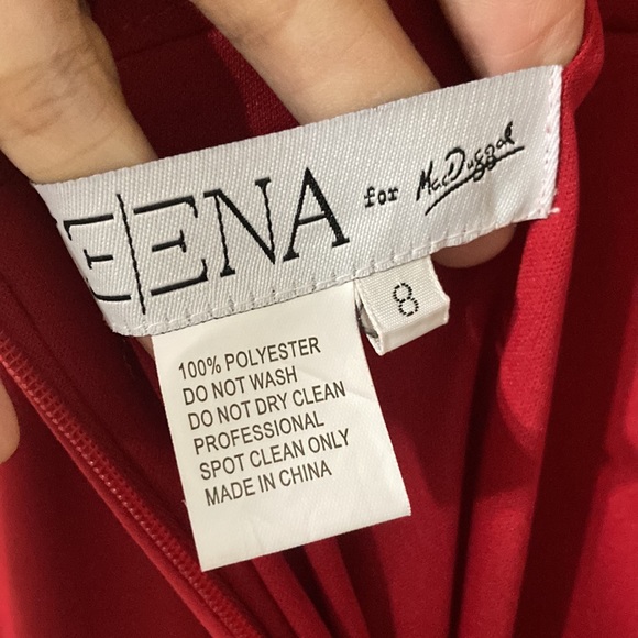 NWOT IEENA for MAC DUGGAL Women’s Deep V Neck Jersey Knit Gown - Picture 11 of 14